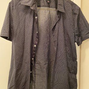 John Varvatos Black Short-Sleeved Shirt